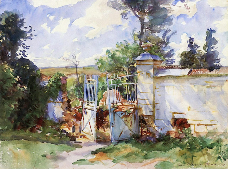 Les portes du château de Ransart, John Singer Sargent (1918)