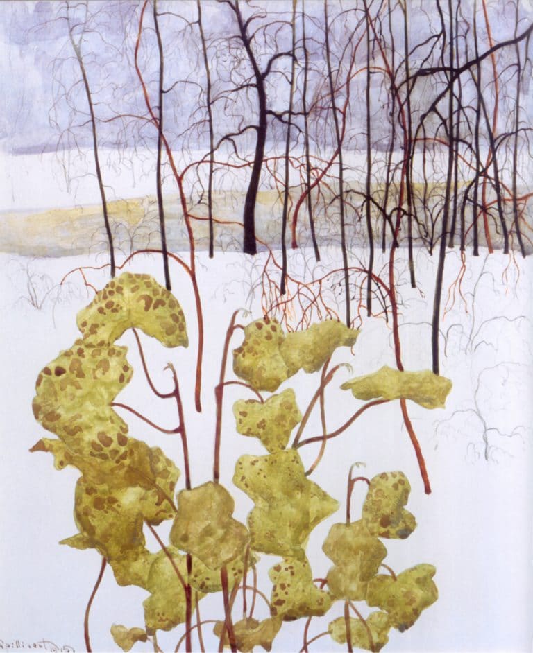 Paysage hivernal au lierre, Léon Spilliaert (1915)