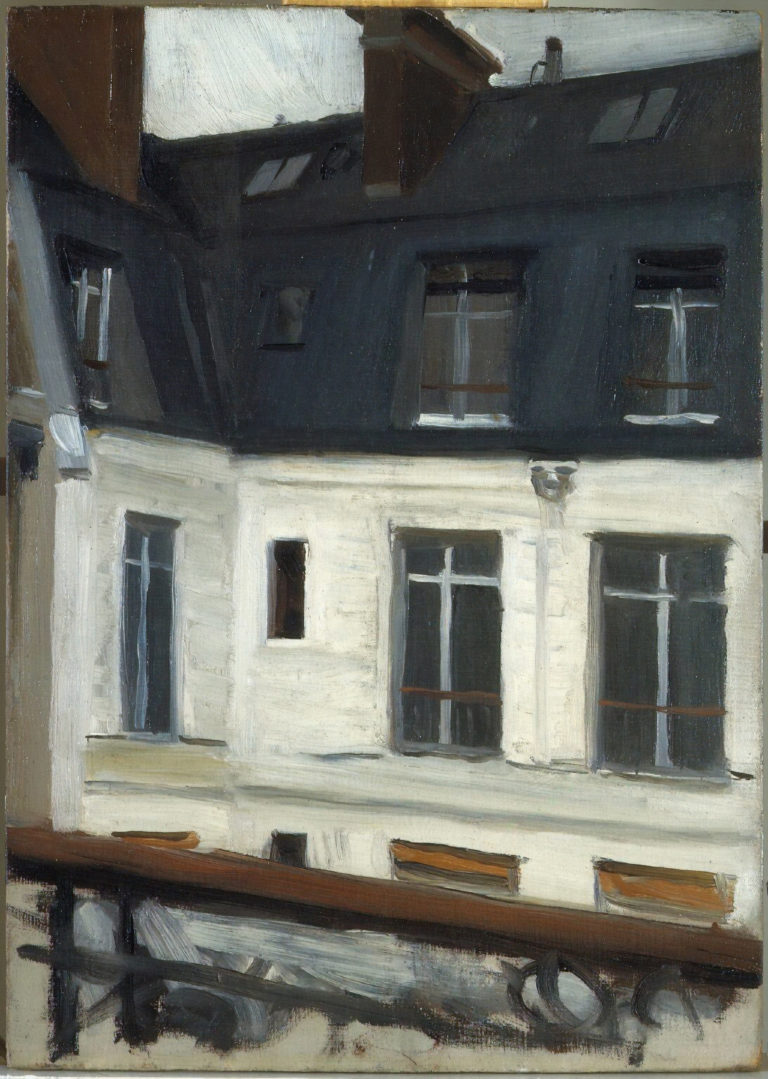 Vue de la cour du 48, rue de Lille, Paris, Edward Hopper (1906)