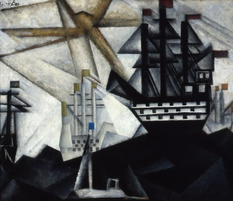 Flotte de guerre, Lyonel Feininger (1920)