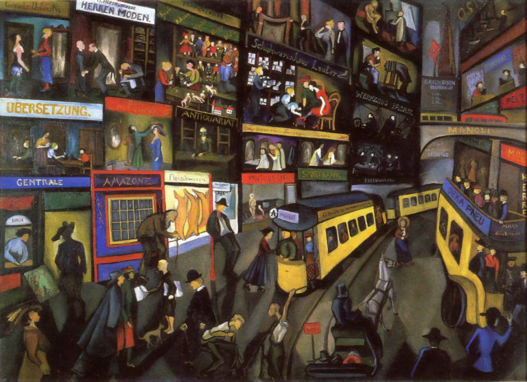 Scène de rue à Berlin, Nikolaus Braun (1921)