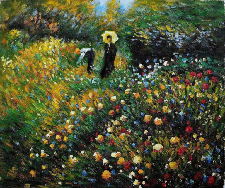 Dame à l'ombrelle, Auguste Renoir (1875)