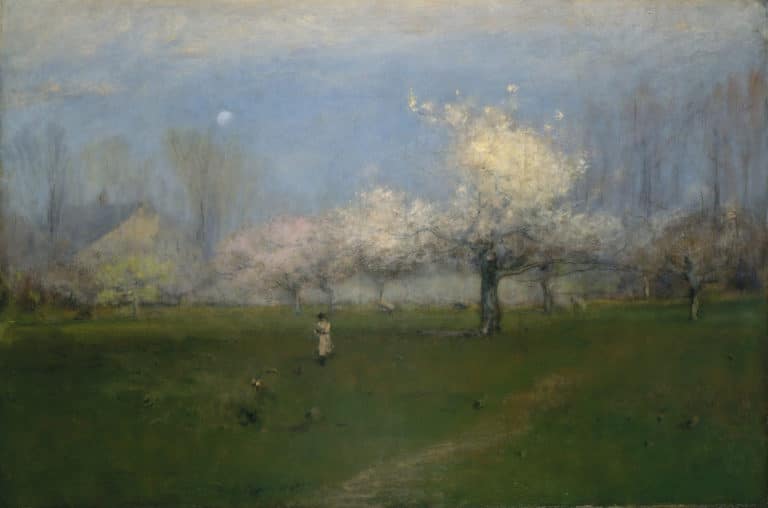 Floraison printanière, Montclair, New Jersey, George Inness (1891)