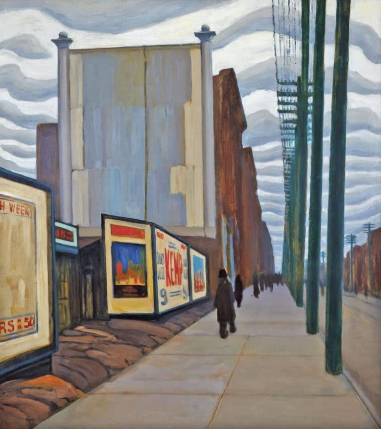 Scène de rue, Lawren Harris (1920)
