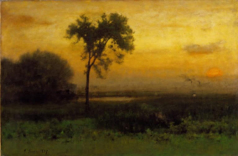 Lever de soleil, George Inness (1887)