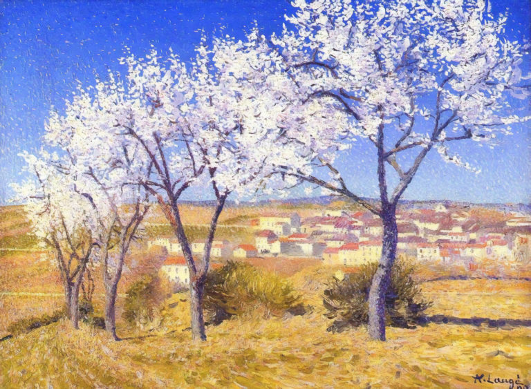 Amandiers en fleurs, Achille Laugé (1909)