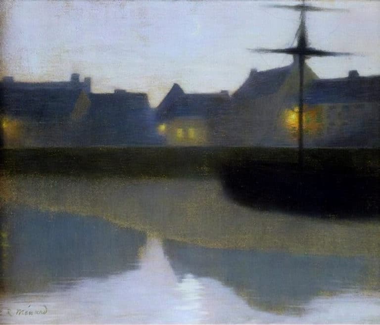 Crépuscule sur le canal, René Ménard (1894)