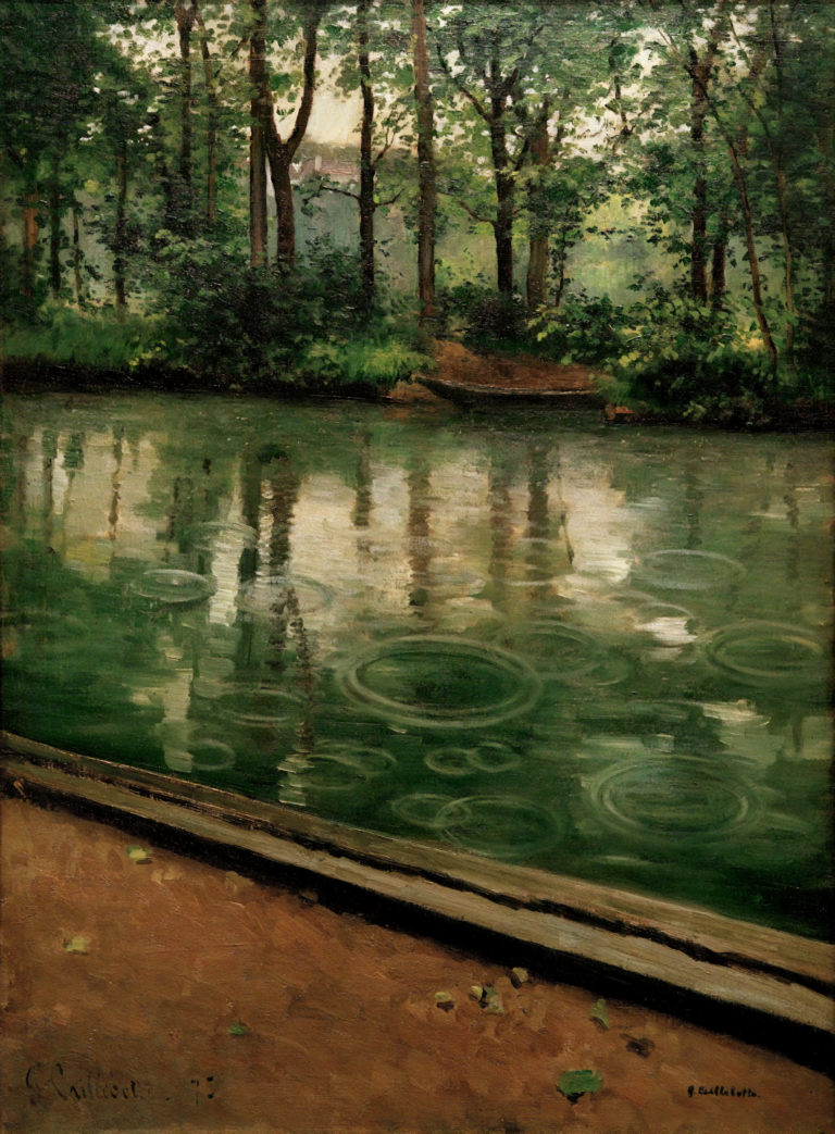 L'Yerres, pluie, Gustave Caillebotte (1875)