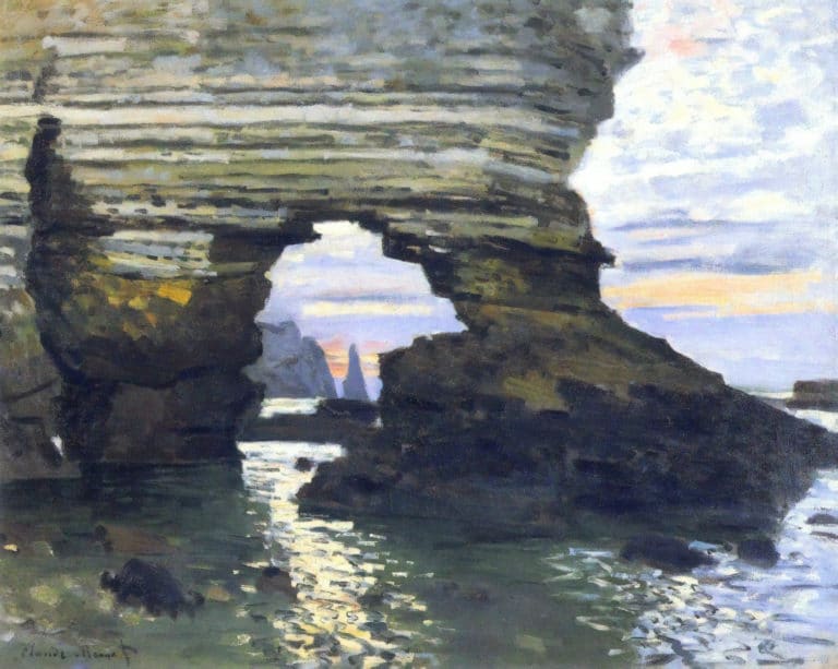 La Porte d'Amont à Étretat, Claude Monet (1873)
