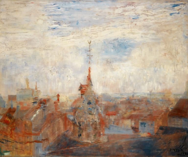 Les Toits d'Ostende, James Ensor (1885)