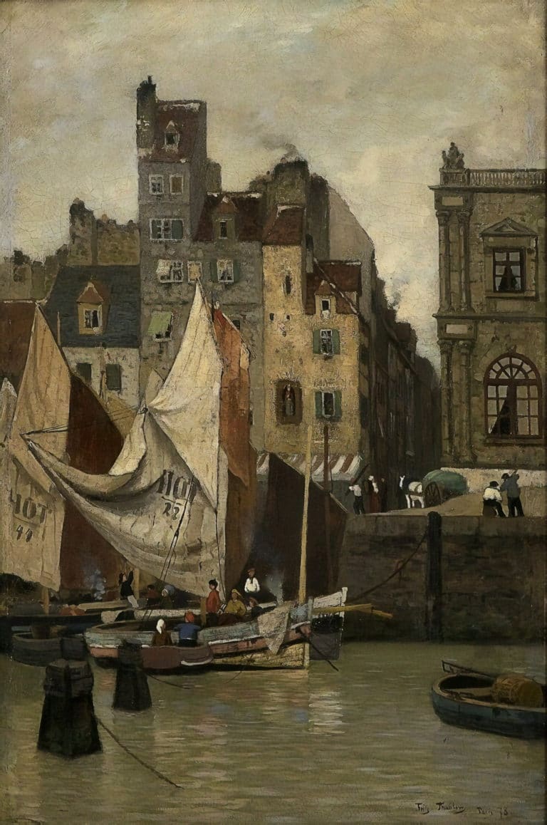 Marée haute, Le Havre, Frits Thaulow (1887)