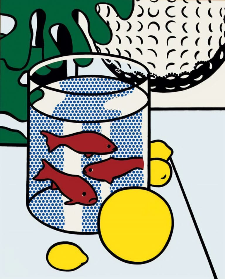 Nature morte aux poissons et à la balle de golf, Roy Lichtenstein (1972)