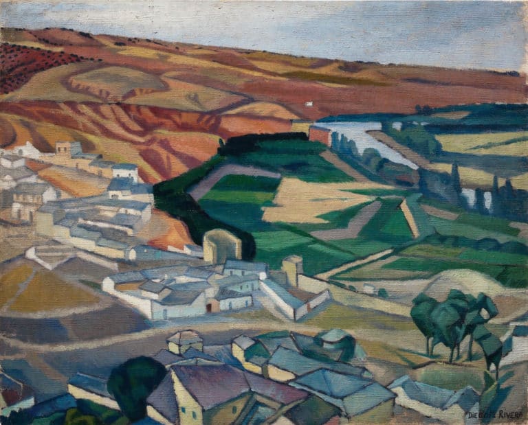 Paysage près de Tolède, Diego Rivera (1913)
