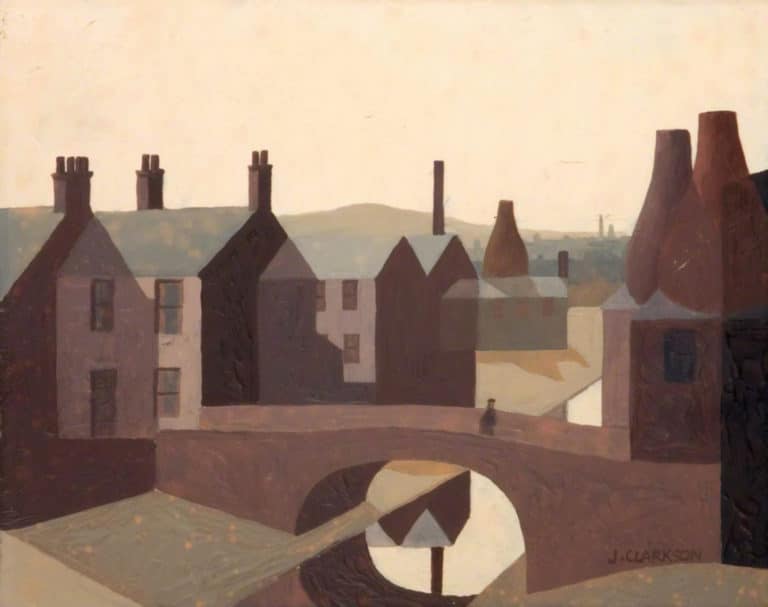 Vue des Potteries avec canal, Jack Clarkson (1962)