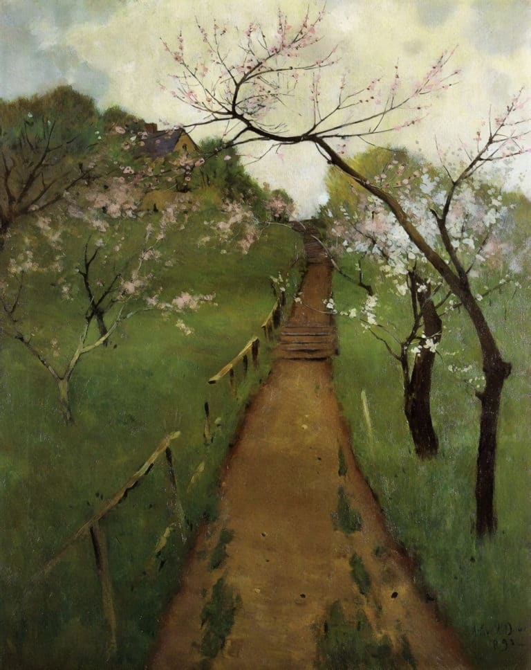 Paysage de printemps, Arthur Wesley Dow (1892)