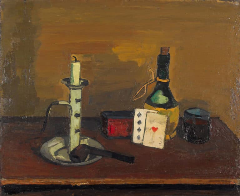 Nature morte aux cartes à jouer, Albert Schnyder (1946)
