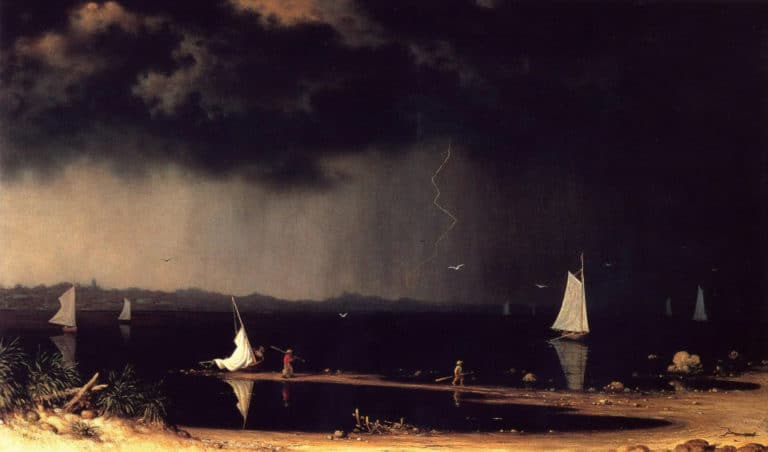 Orage sur la baie de Narragansett, Martin Johnson Heade (1868)