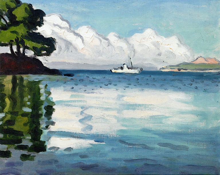 Bateau blanc, Porquerolles, Albert Marquet (1939)