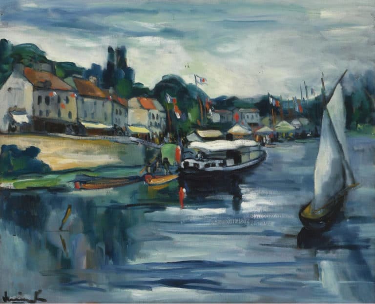 Bord de rivière, 14 juillet, Maurice de Vlaminck