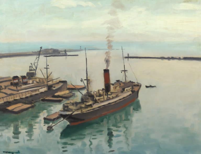 Bateau amarré, Albert Marquet (1942)