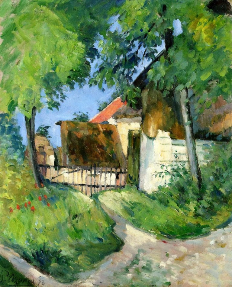 Entrée de ferme, rue Rémy à Auvers-sur-Oise, Paul Cézanne (1873)