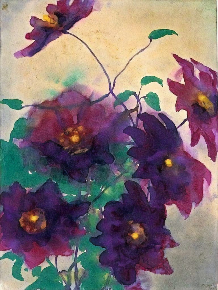 Fleurs, Emil Nolde (1912)