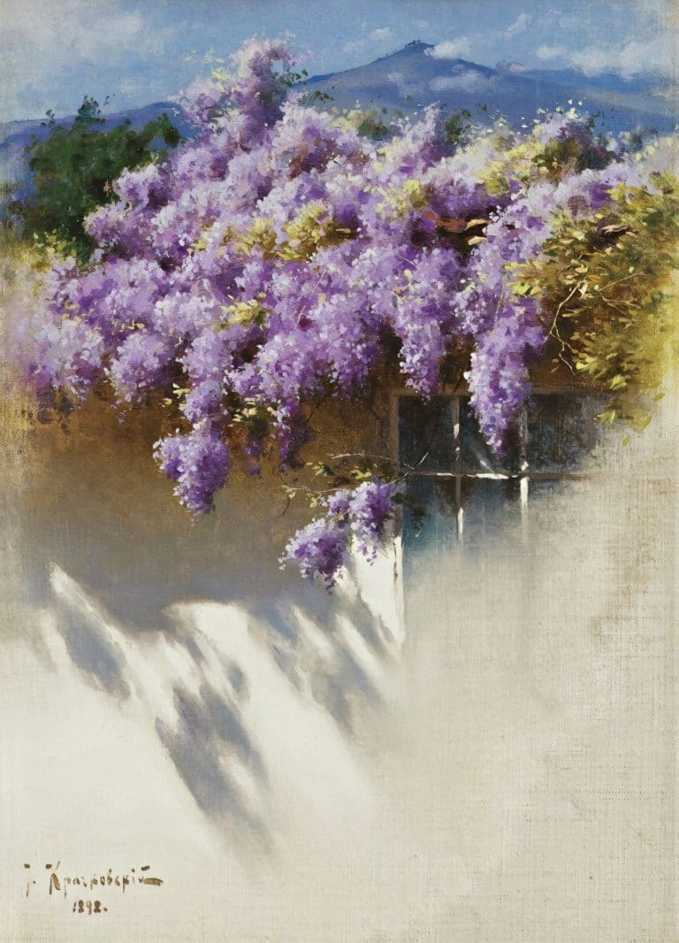 Glycine en fleurs, Iosif Krachkovsky (1898)