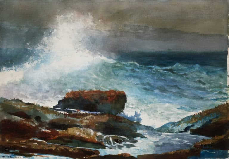 Marée montante, Scarboro, Maine, Winslow Homer (1888)