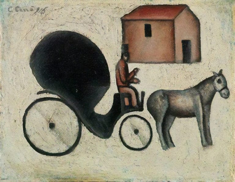 La Calèche, Carlo Carrà (1916)