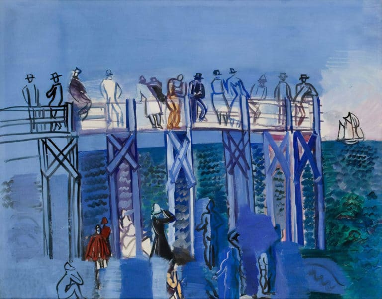 Le Ponton et la plage du Havre, Raoul Dufy (1926)