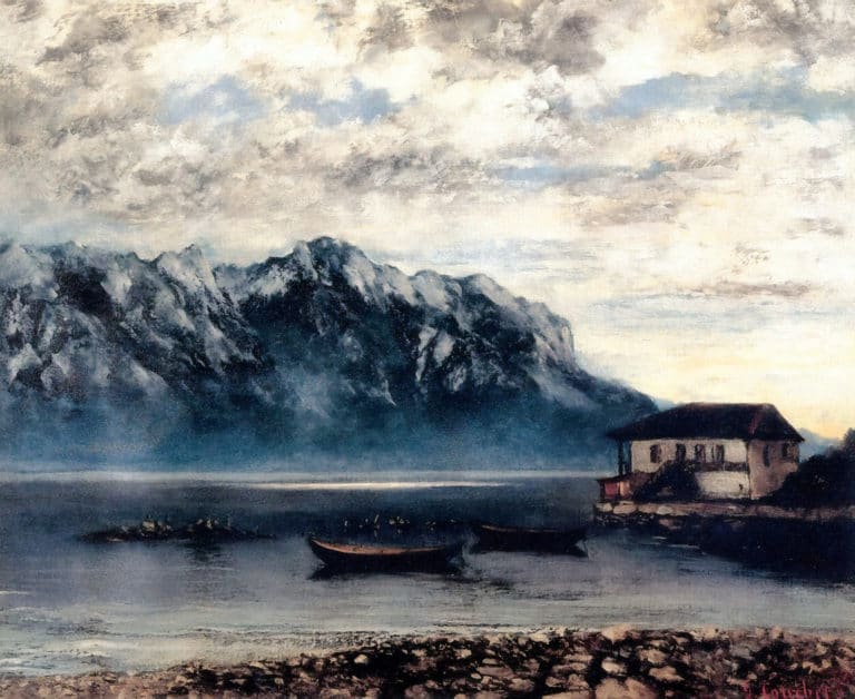 Le Port de Clarens sur le lac de Genève, Gustave Courbet (1874)