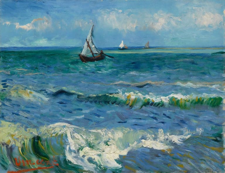 Mer près des Saintes-Maries-de-la-Mer, Vincent van Gogh (1888)