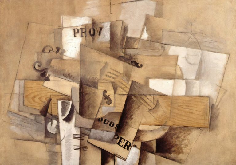 Nature morte au violon, Georges Braque (1913)