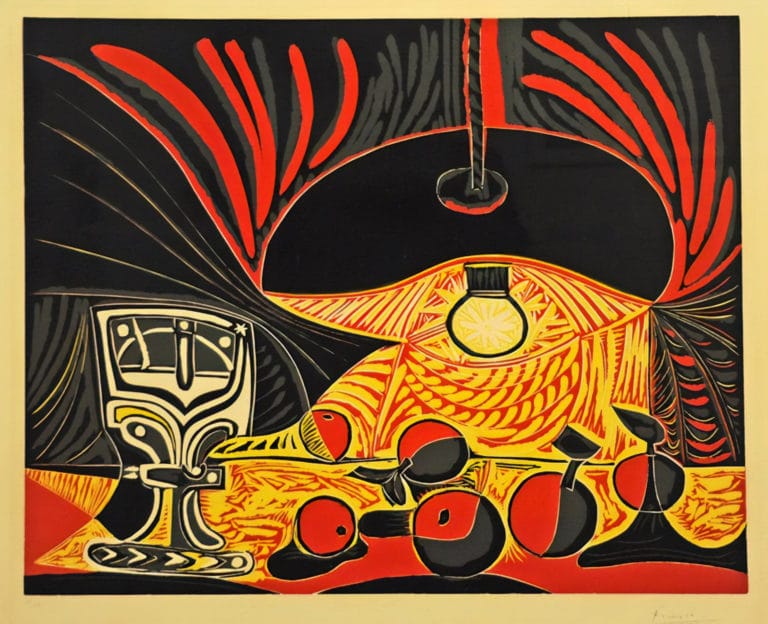 Nature morte à la lampe, Pablo Picasso (1962)