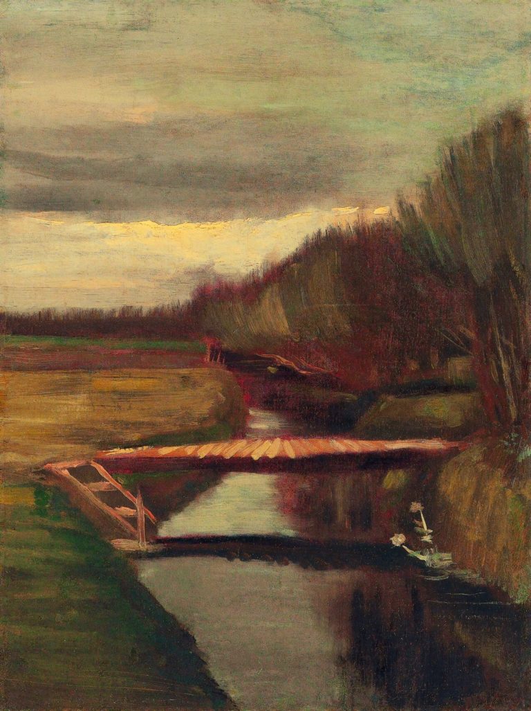 Passerelle sur le fossé, Vincent van Gogh (1883)