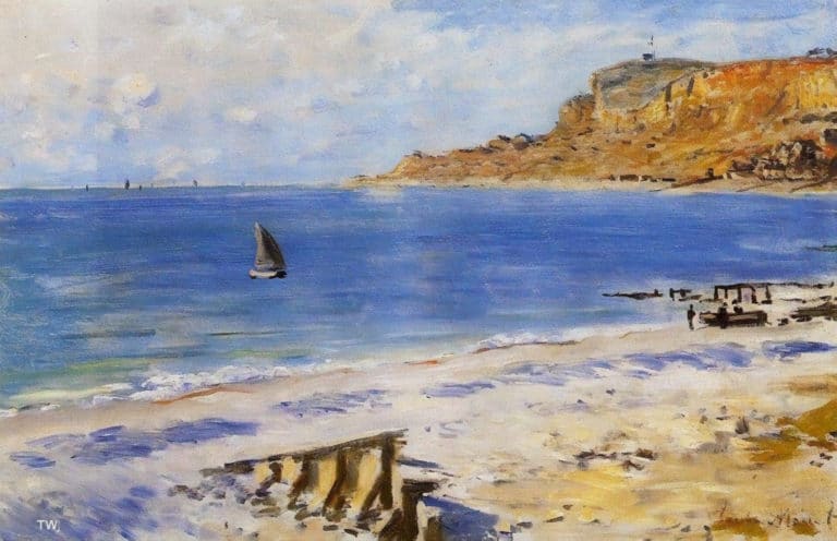 Plage, Claude Monet (1873)