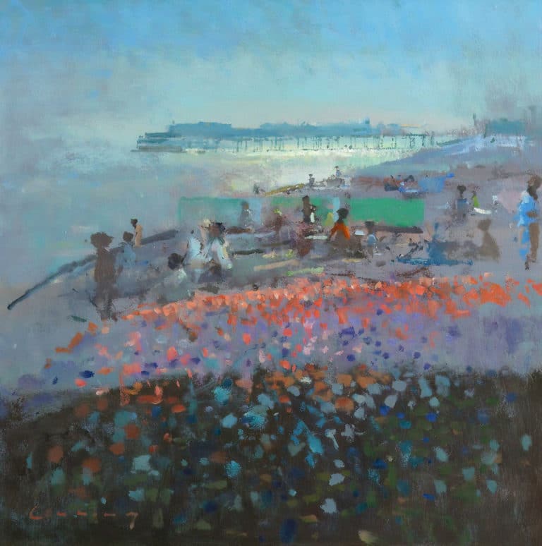 Coquelicots près de la jetée de Hastings, Frederick Cuming (1887)