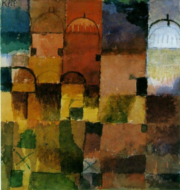 Coupole rouge et blanche, Paul Klee (1914)