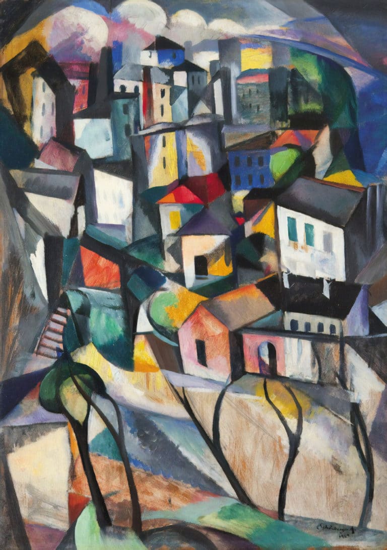 Route et maisons, Armand Schönberger (1929)