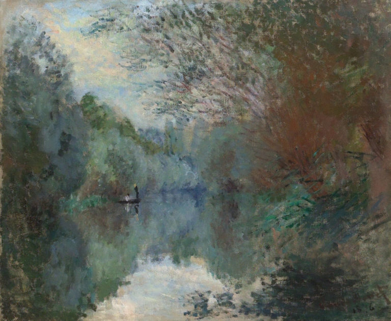 Saules au bord de l'Yerres, Claude Monet (1876)