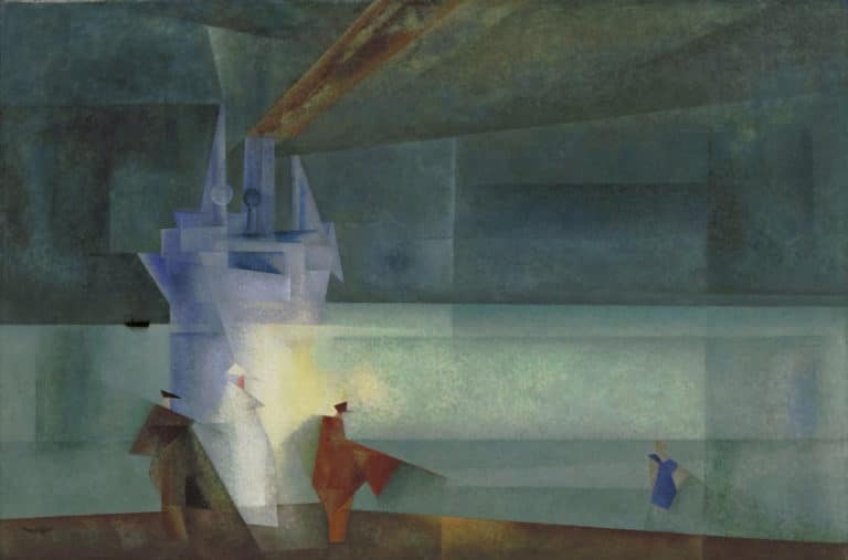 Le Vapeur Odin II, Lyonel Feininger (1927)