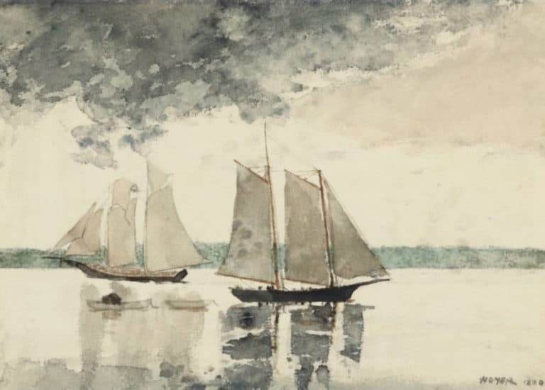 Deux goélettes, Winslow Homer (1880)