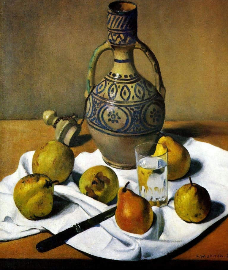 Vase marocain et poires, Félix Vallotton (1924)