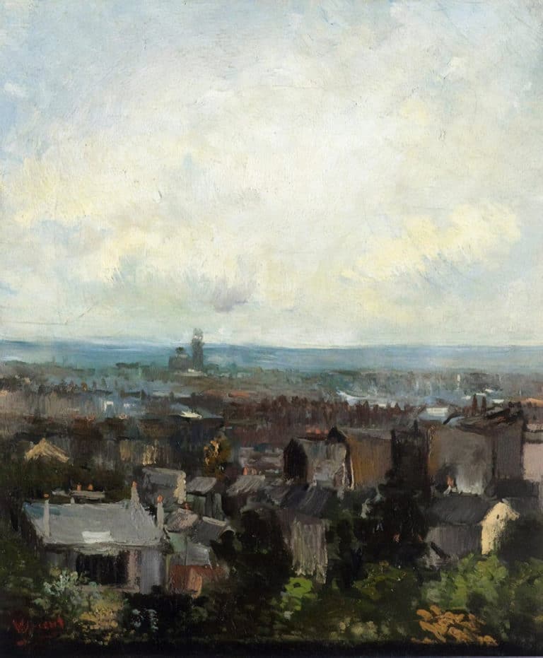 Vue de Paris près de Montmartre, Vincent van Gogh (1886)