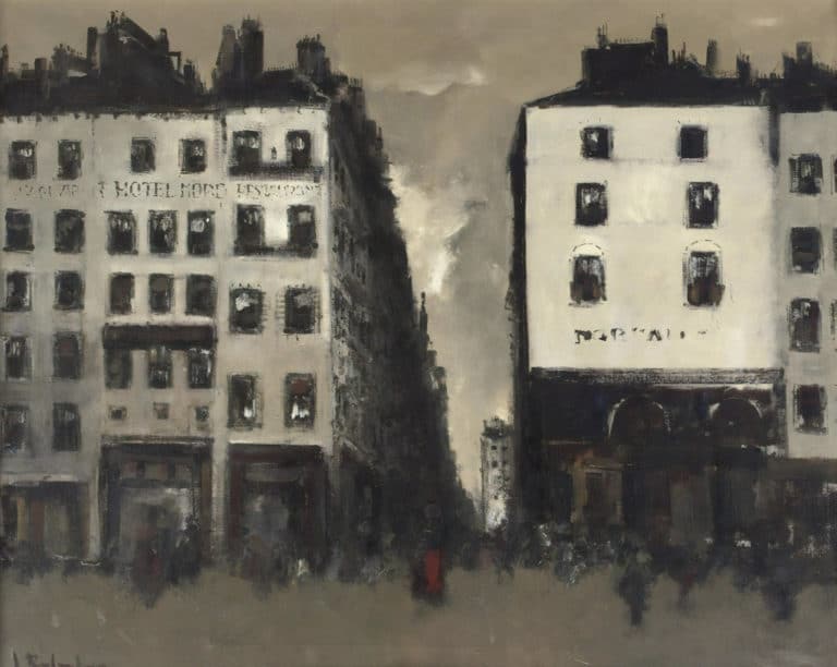 Vue d'une rue de Paris, Jan Rijlaarsdam (1962)