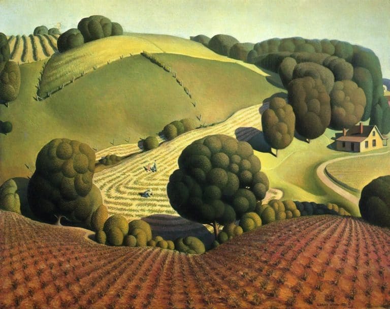 Jeune maïs, Grant Wood (1931)