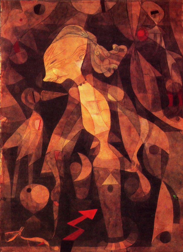 Aventure d'une jeune fille, Paul Klee (1921)