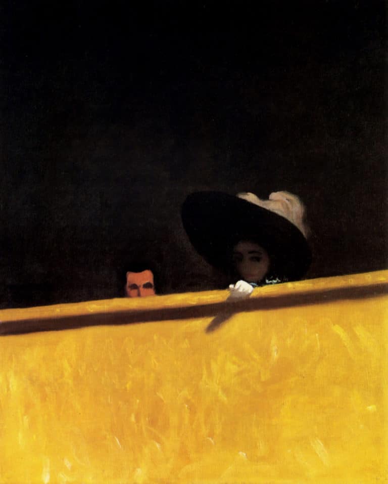 Loge au théâtre, le monsieur et la dame, Félix Vallotton (1912)