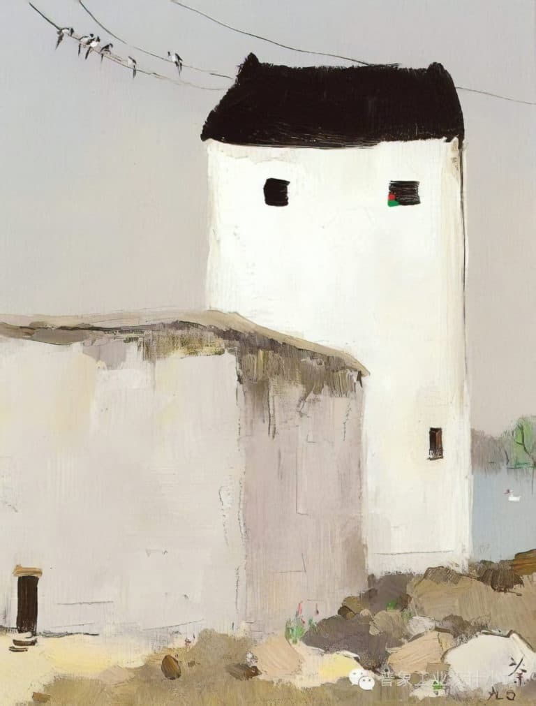 Chant des hirondelles, Wu Guanzhong (1990)