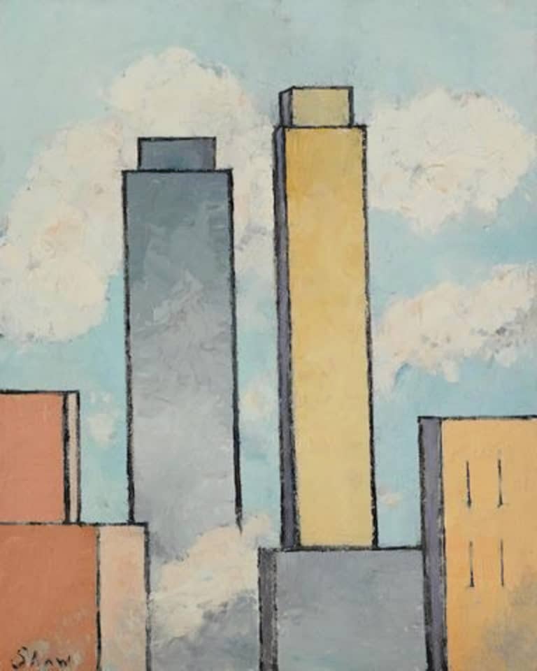 Silhouette de la ville, Charles Green Shaw (1931)